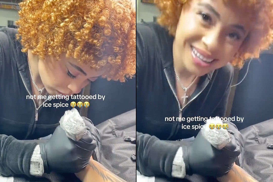 Ice Spice tattooing